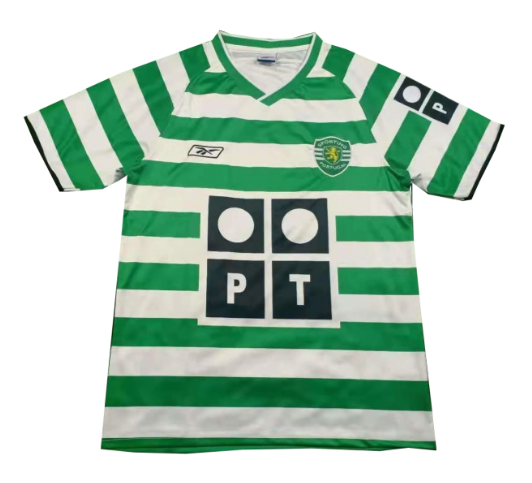 2003-2004 Sporting Club de Portugal Retro Home Kit Soccer Jersey